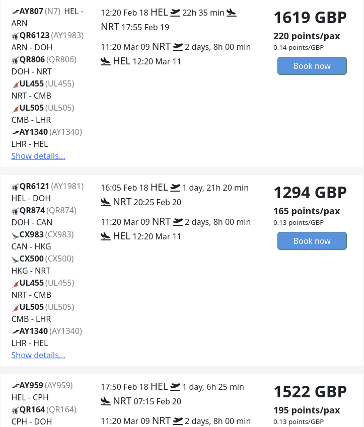 Maximize British Airways Tier Points Fly for Points